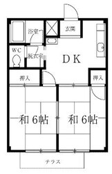 トラッド内田3の物件間取画像